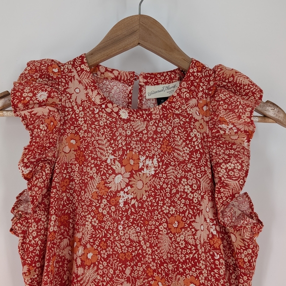 Universal Thread Red Tiered Maxi Dress - Picture 7 of 13